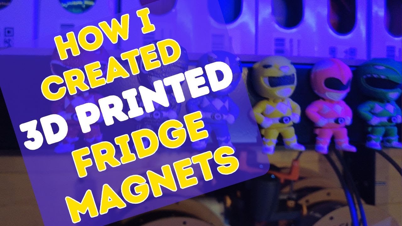 How To Put Magnets Inside Your 3D Prints - Create your own 3D printed fridge magnet