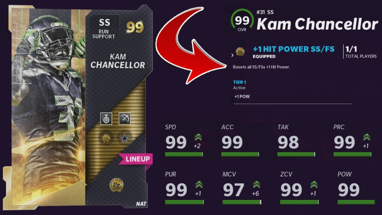 HOW TO GET 99 GOLD **MUT MASTER** KAM CHANCELLOR **FAST** WITH **SPECIAL CHEMISTRIES** MADDEN 22!
