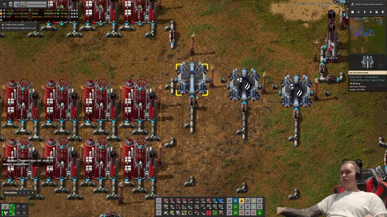 AngelsBobs modpack. Some QoL mods, some easy mods, no biters, no cliffs, just automatization! Chilli