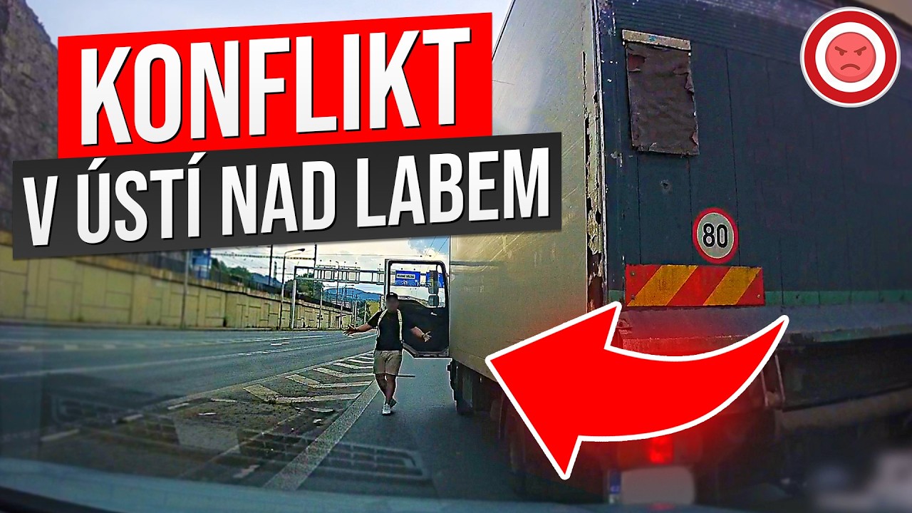 Konflikt s Agresivním Řidičem v Ústí nad Labem!