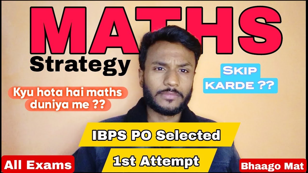 MATHS strategy | QUANT is all you WANT | Banking and other Exams