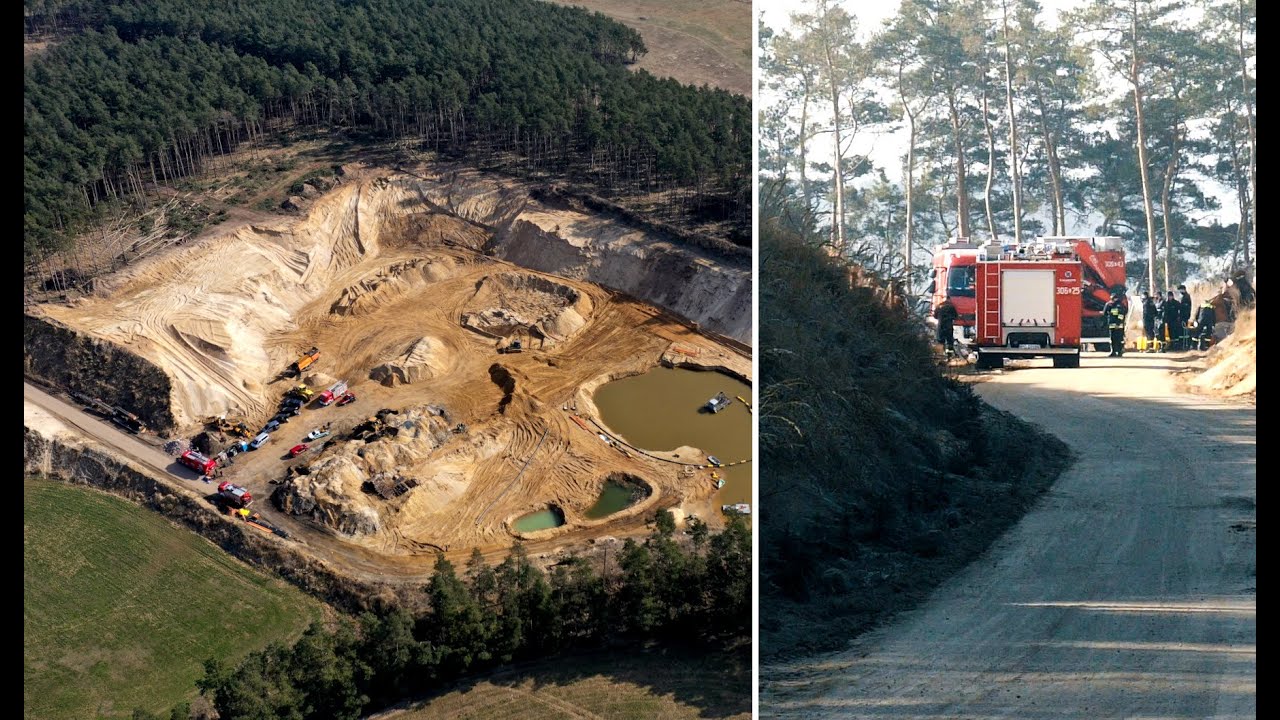 Służby weszły na teren żwirowni w Kunowie. Są zatrzymania...
