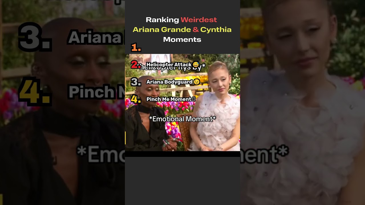 WICKED CAST Ariana Grande & Cynthia WEIRDEST moments?? 