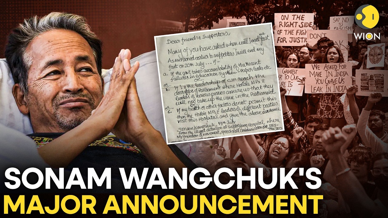 'Will End Fast If...' Sonam Wangchuk's BIG Announcement Ahead of CJP Parliament March Today&nbsp;| WION