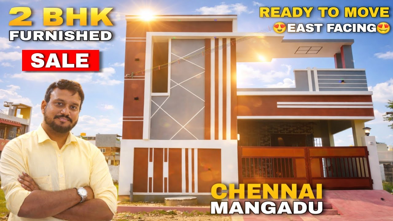 😍2BHK Individual House Sale Mangadu Chennai 🤩 Furnished😍Ready To Move #home #2bhk #villa #house