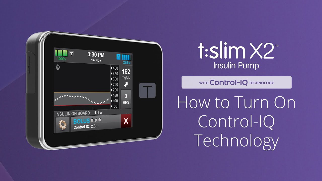 How to Turn On Control-IQ Technology on the t:slim X2 Insulin Pump