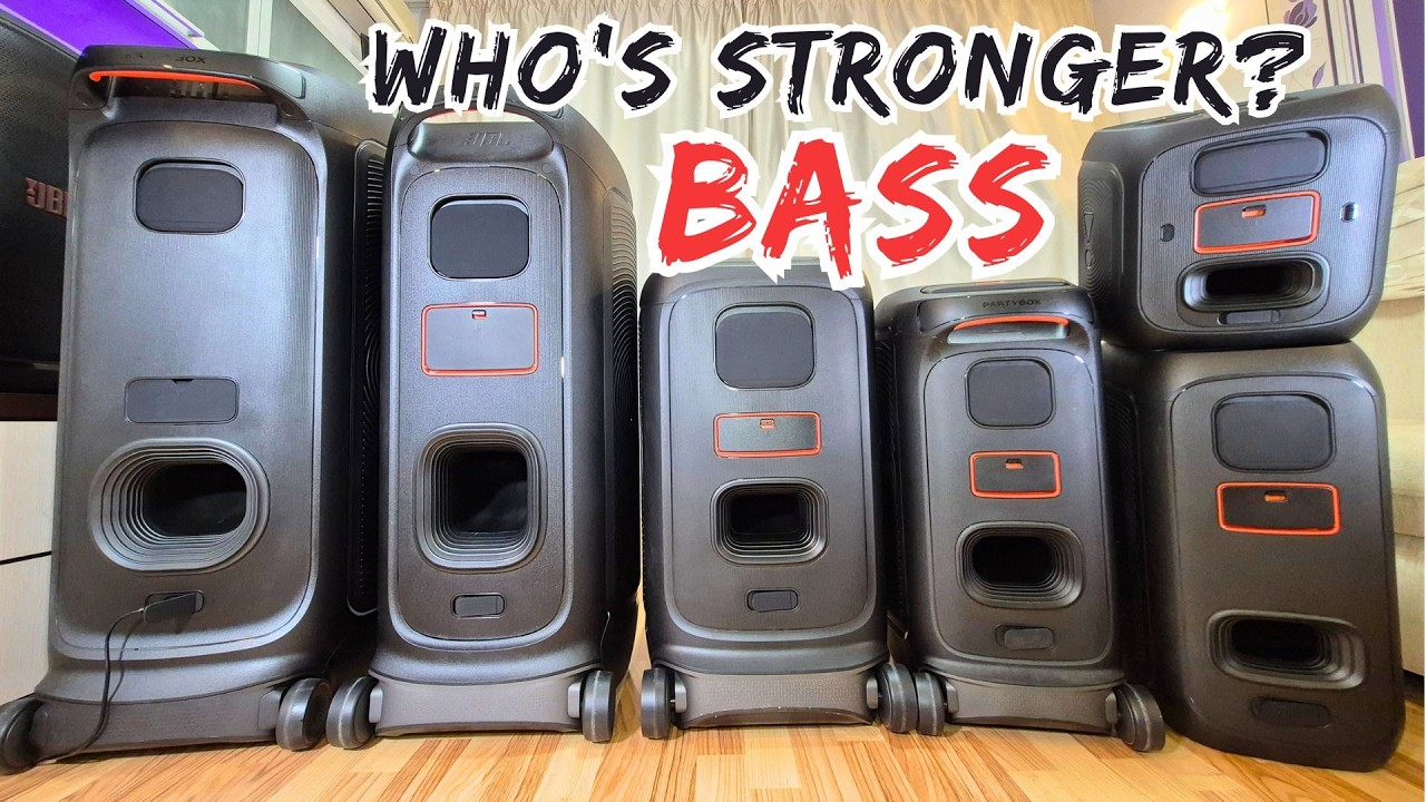 Тест BASS со ВСЕМИ новыми колонками JBL Partybox!