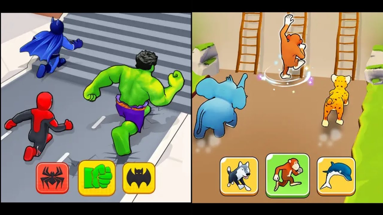 Hero Transform vs Animal Shifting - Run Challenge - Gameplay Walkthrough #309
