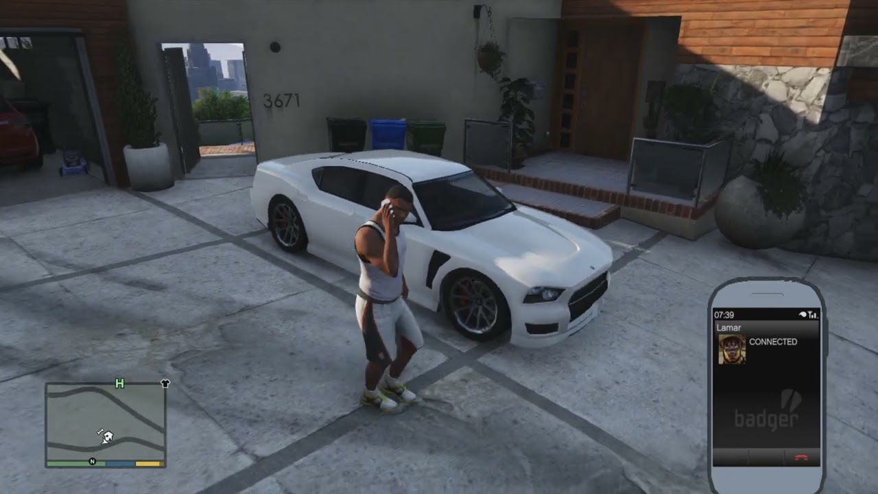 GTA V Franklin calling Lamar after doing the ballas shoot out