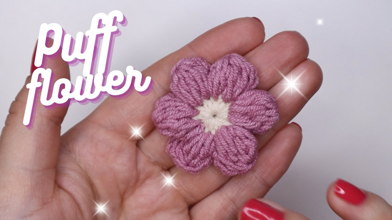 Crochet Puff Flower Tutorial - Make This STUNNING Puff Flower In Just 10 Minutes!