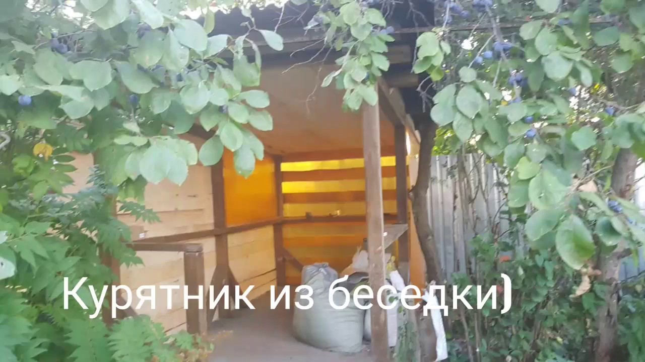 Теплый и дешевый сарай для кур.