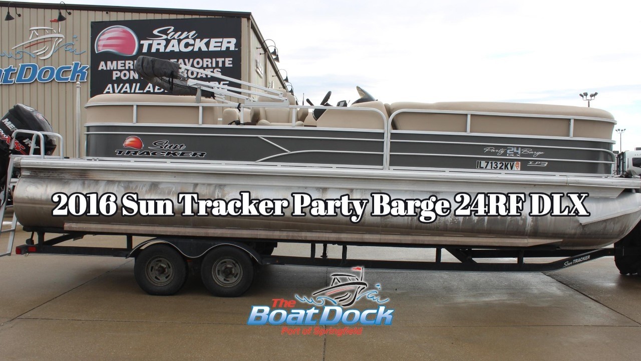 2016 Sun Tracker Party Barge 24 RF XP3 Walkthrough | Triple Toon Power & Family Fun