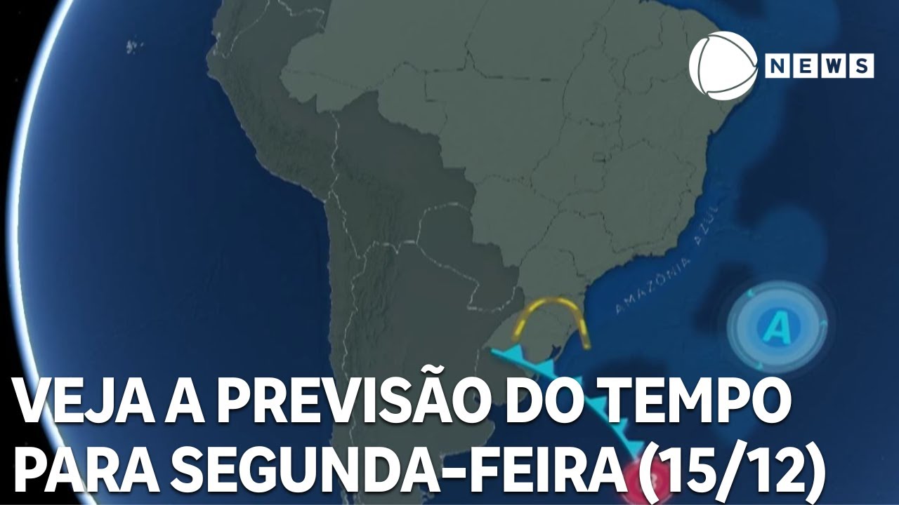 Veja a previs&atilde;o do tempo para segunda (15/12)