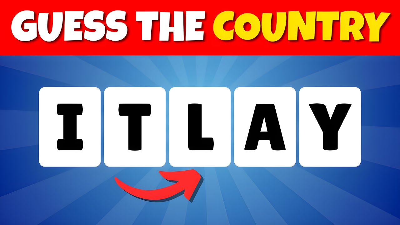 🧠 Can You Guess the Country 🌍 from Scrambled Letters? (Only 1% Can Beat This!)