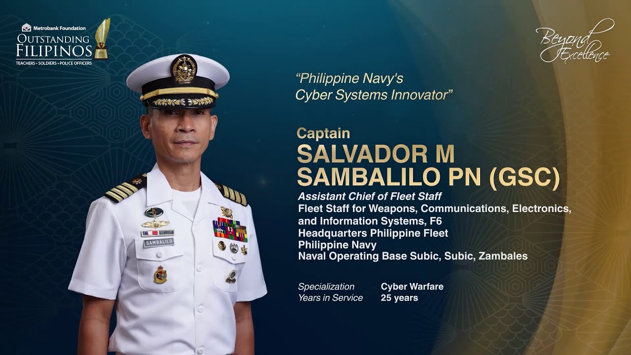 Philippine Navy’s Cyber Systems Innovator: Captain Salvador M Sambalilo PN (GSC)