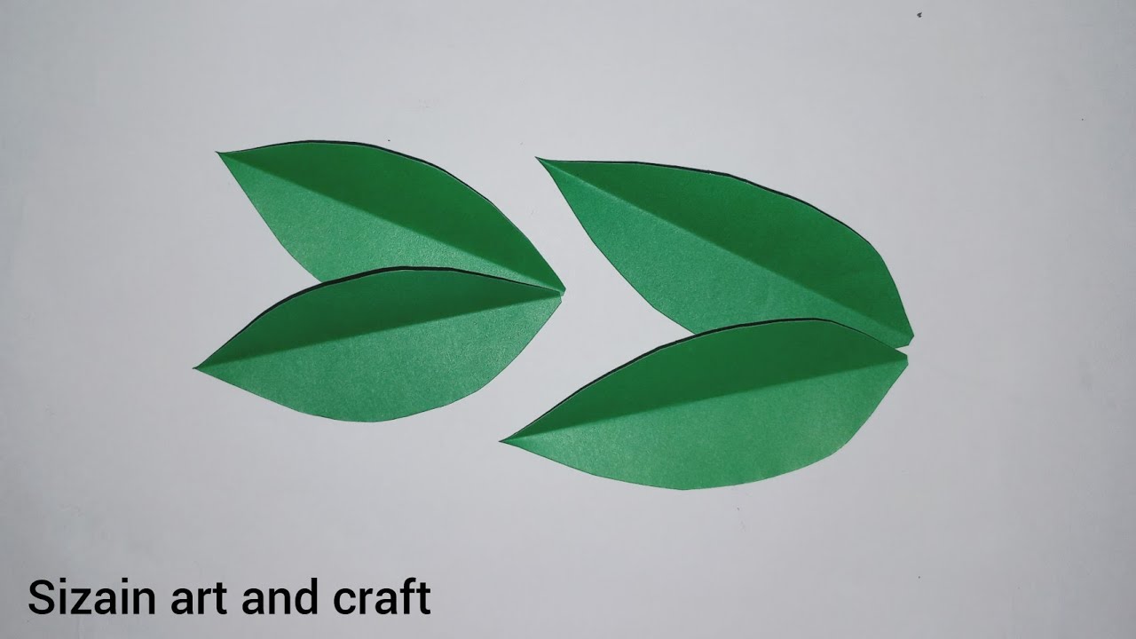 How to cut leaves - Easy leaves cutting - Paper leaves - leaves craft