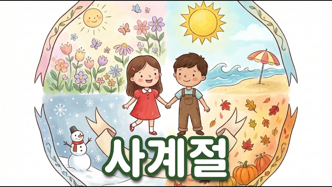 사계절 모두 노래 🌸 봄여름가을겨울 계절 | CherryChoco 체리초코 | 어린이 동요