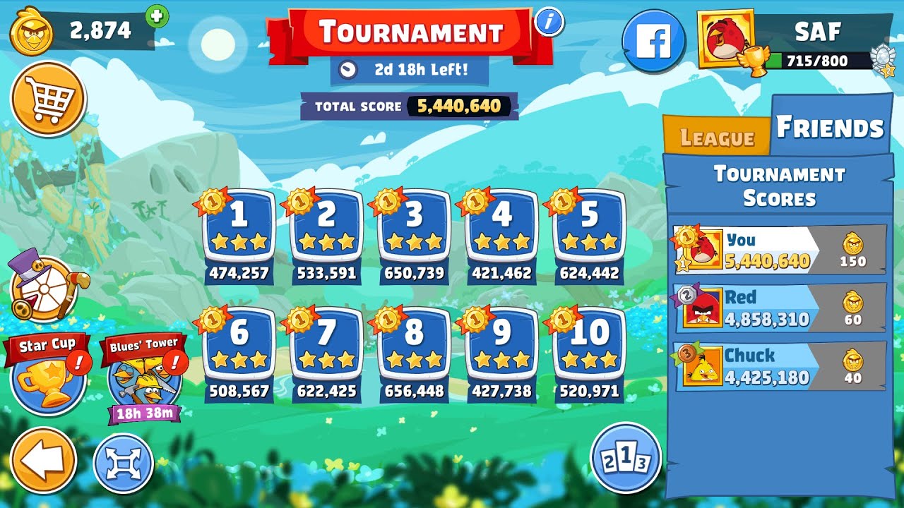 Angry Birds Friends. Tournament (24.06.2024). All levels 3 stars. Passage from Sergey Fetisov