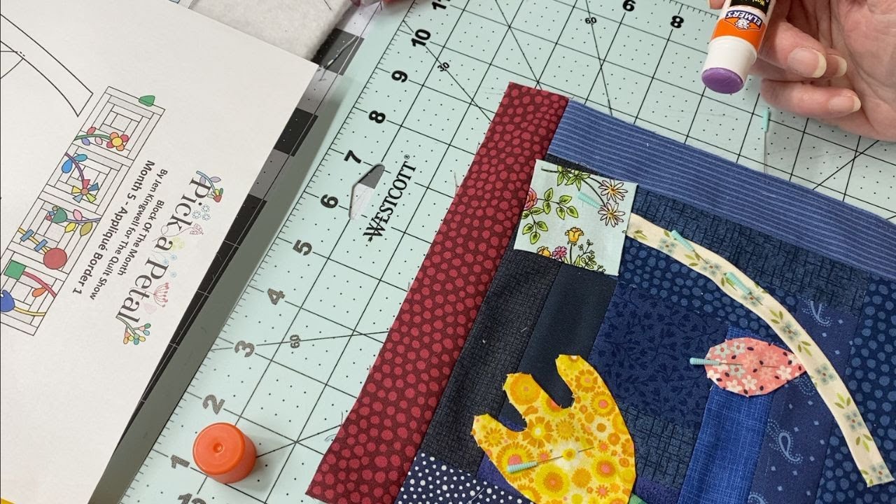 Jen Kingwell Applique | Pick A Petal | Block 1 |Part One | #quilt #vlog