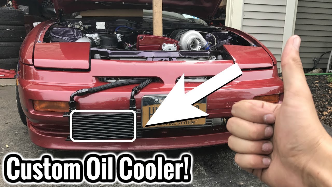 CHEAP DIY 240SX OIL COOLER!
