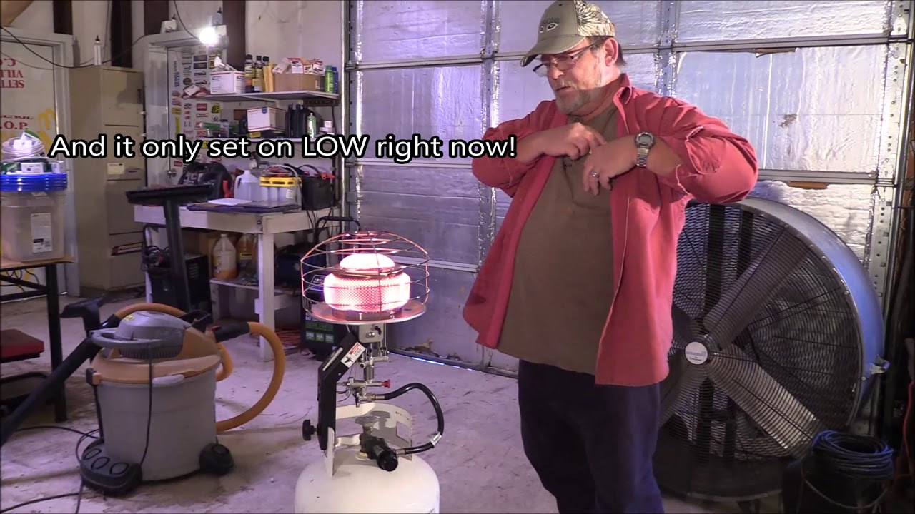 Unboxing and setting up a Mr Heater MH540T in the barn