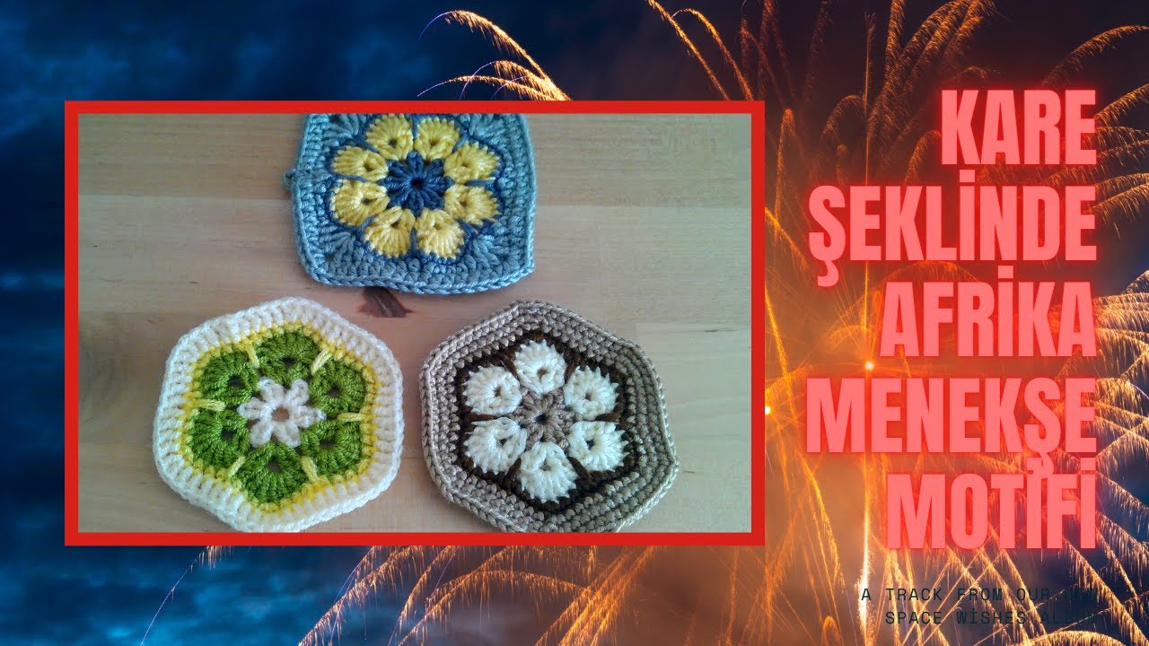 KARE ŞEKLİNDE AFRİKA MENEKŞE MOTİFİ NASIL YAPILIR?