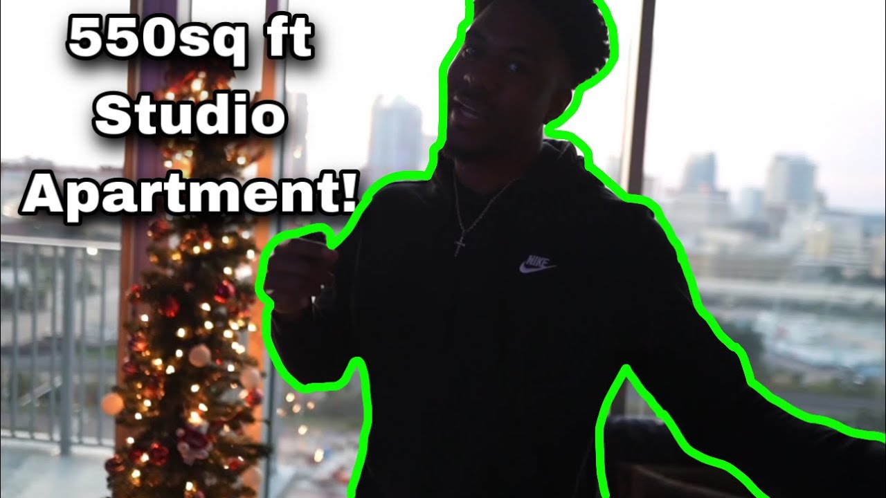 MY NEW HIGH RISE STUDIO APARTMENT TOUR DOWNTOWN TAMPA!