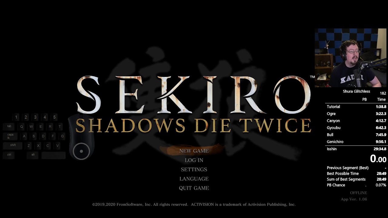 Sekiro Shura Glitchless Speedruns for Sub 29:30