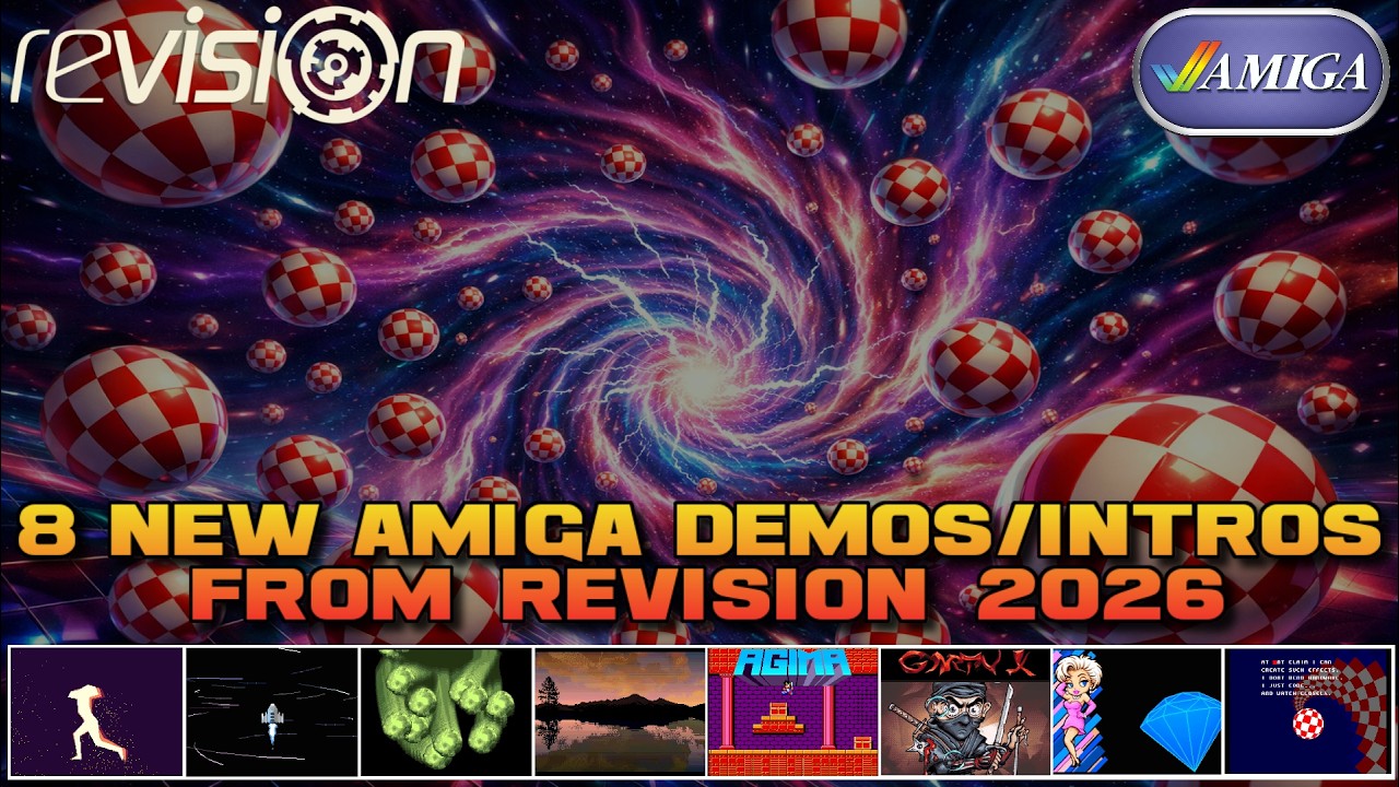 8 New Amiga Demos/64K Intros from Revision 2026