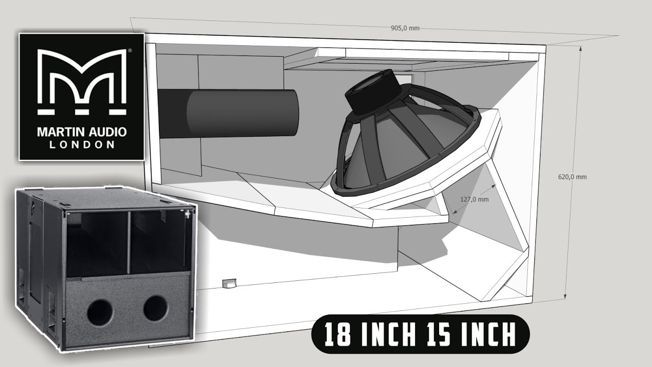 PLAN Skema Box MARTIN WMX Horn Subwoofer 18 Inch 15 Inch