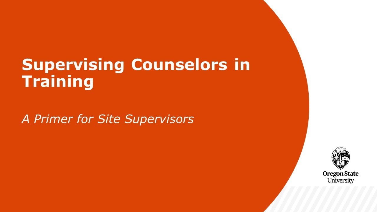 Supervising Counselors in Training