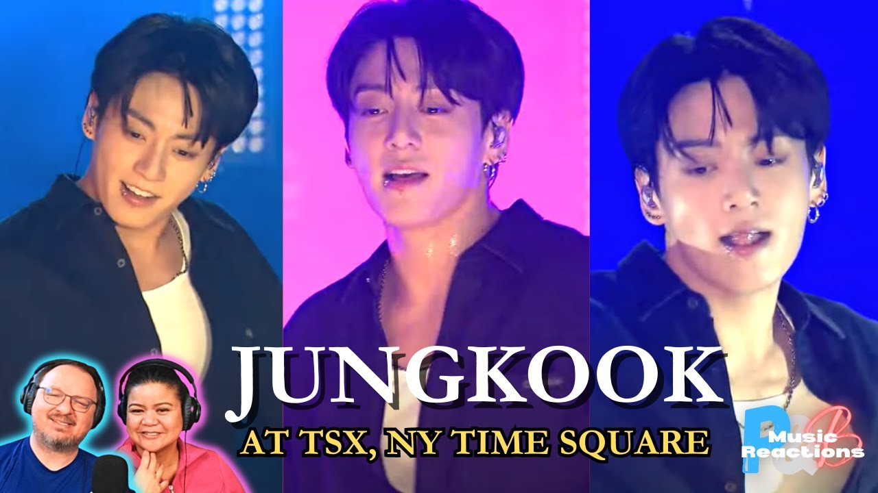 정국  Jung Kook (BTS) Surprise Concert!! | Live TSX, New York Times Square | Couples Reaction!