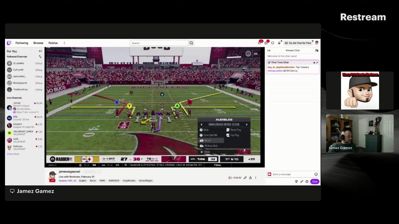 Live with Restream, February 21