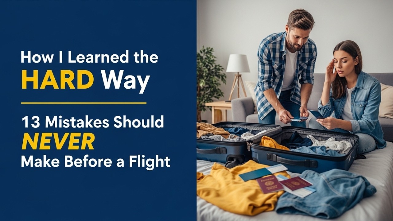 How I Learned the HARD Way 13 Mistakes You Should NEVER Make Before a Flight