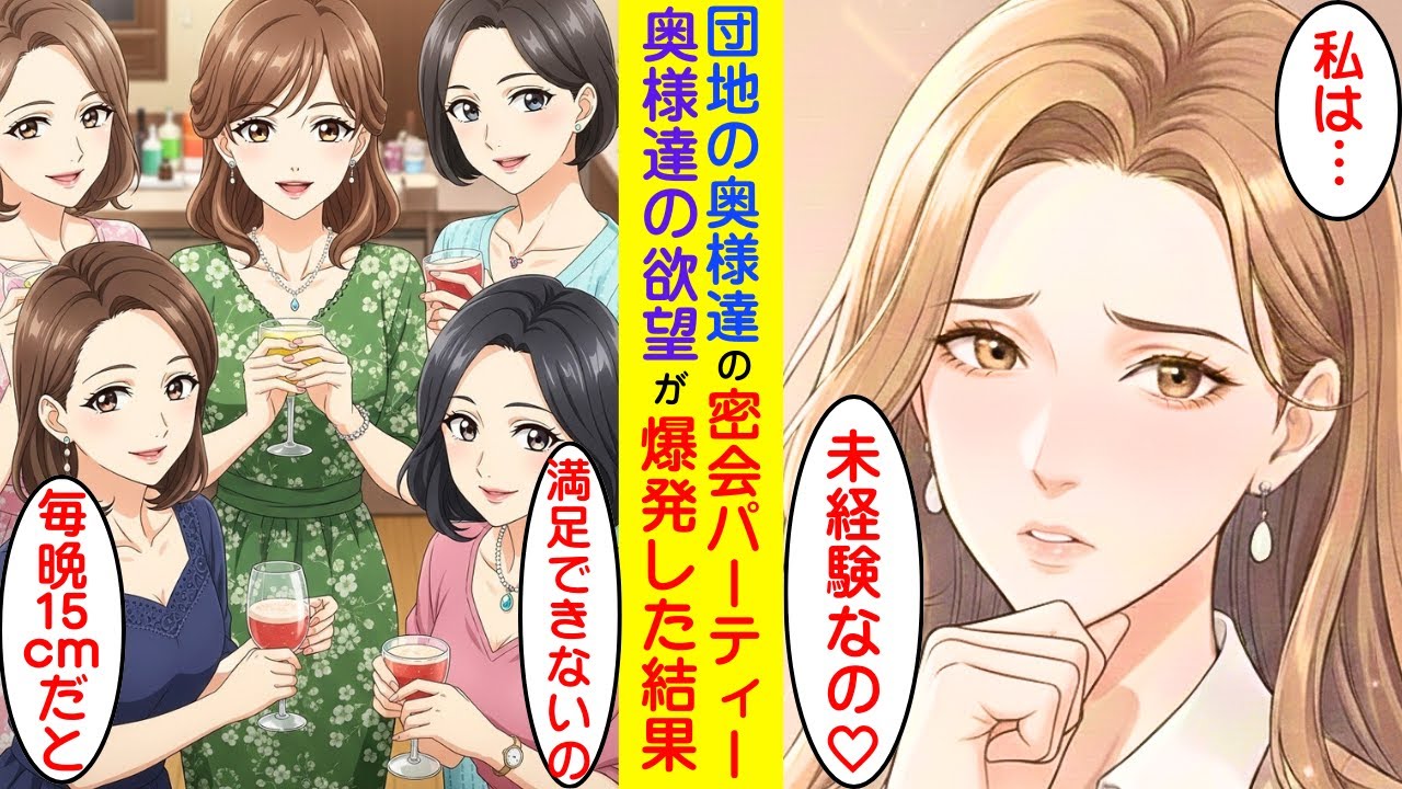 【漫画】団地のパーティーで妻たちが酔ってしまって本性をあらわした結果【ラブコメ】