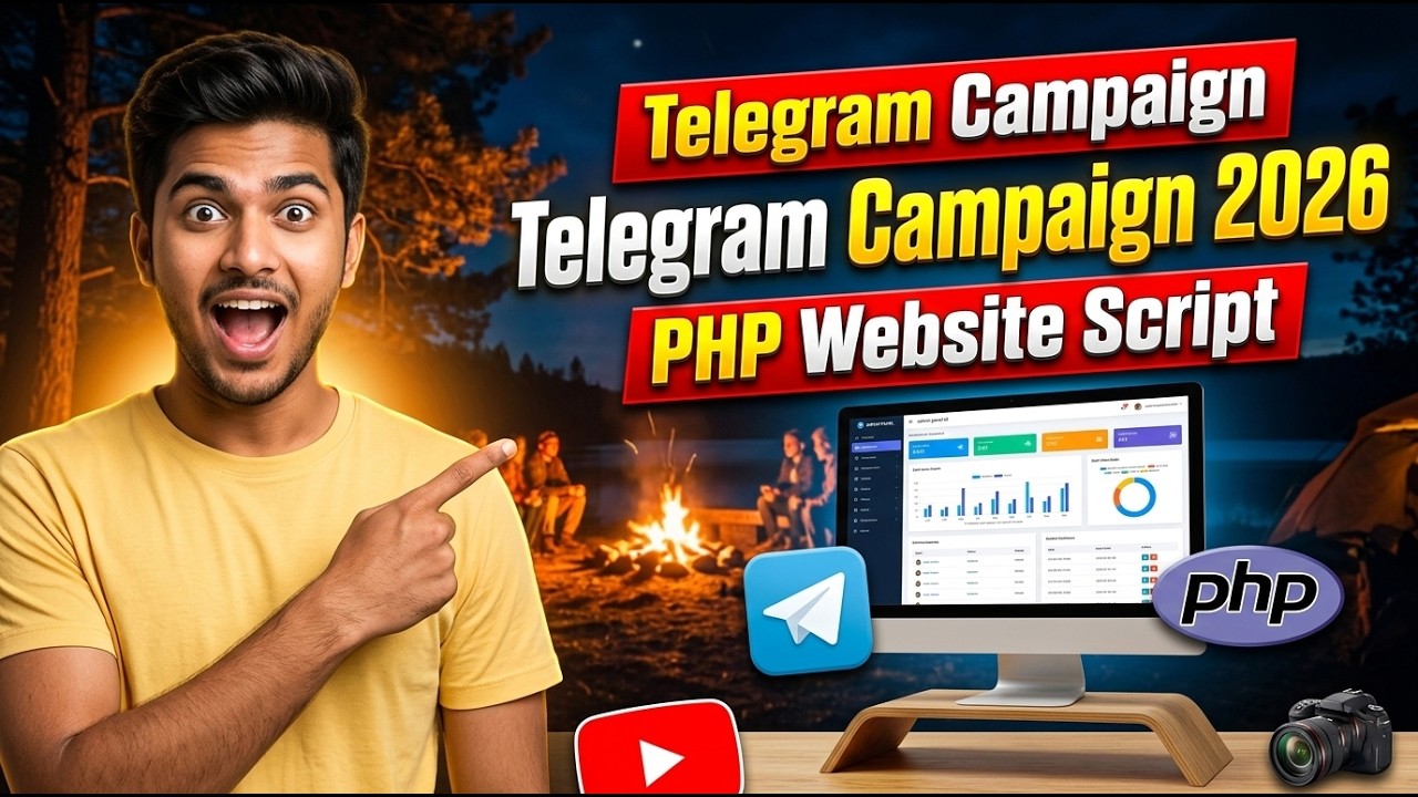 Telegram Campaign Script 2026 in PHP | Full Website