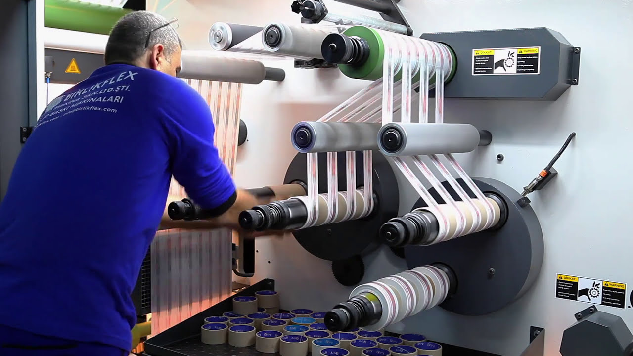 BFM-AT4360 4 Color 36 cm Adhesıve Tape Flexo Printing Machine