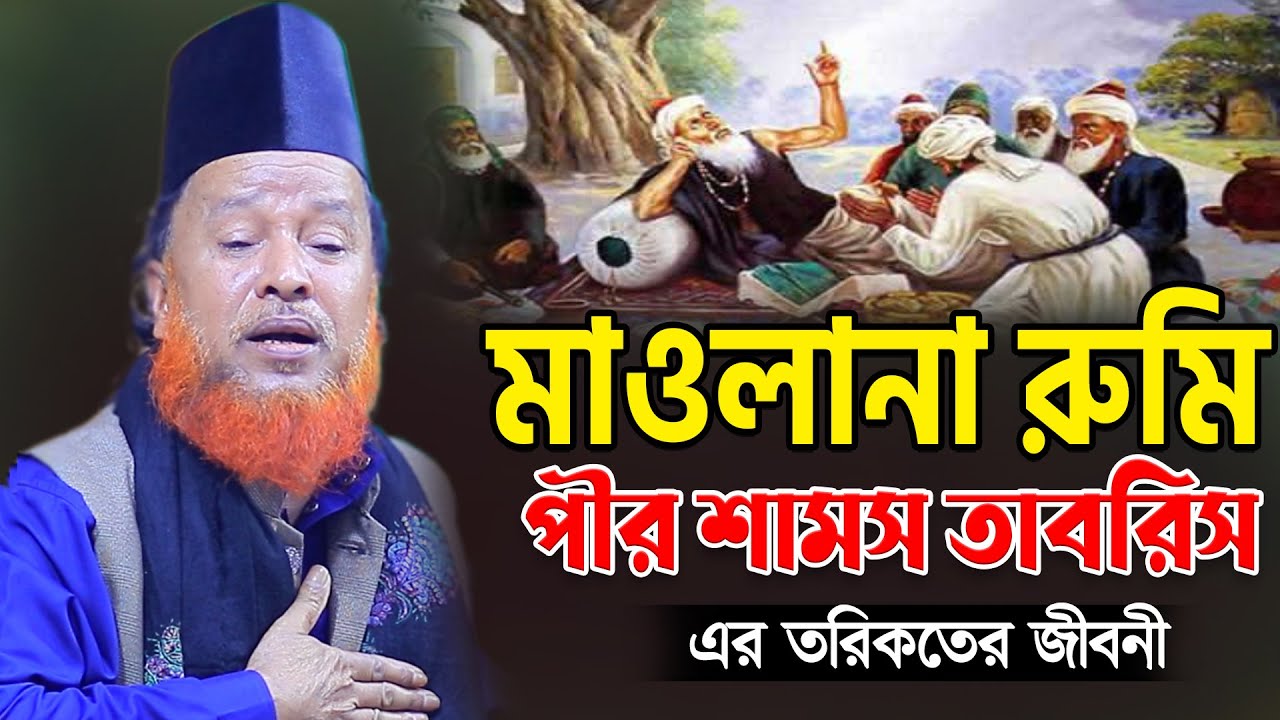 মাওলানা রুমি ও পাগল শামস তাবরিস এর তরিকতের জীবনী। মাওঃ আব্দুর রহমান রেজভী। Abdur Rahman Razvi Waz