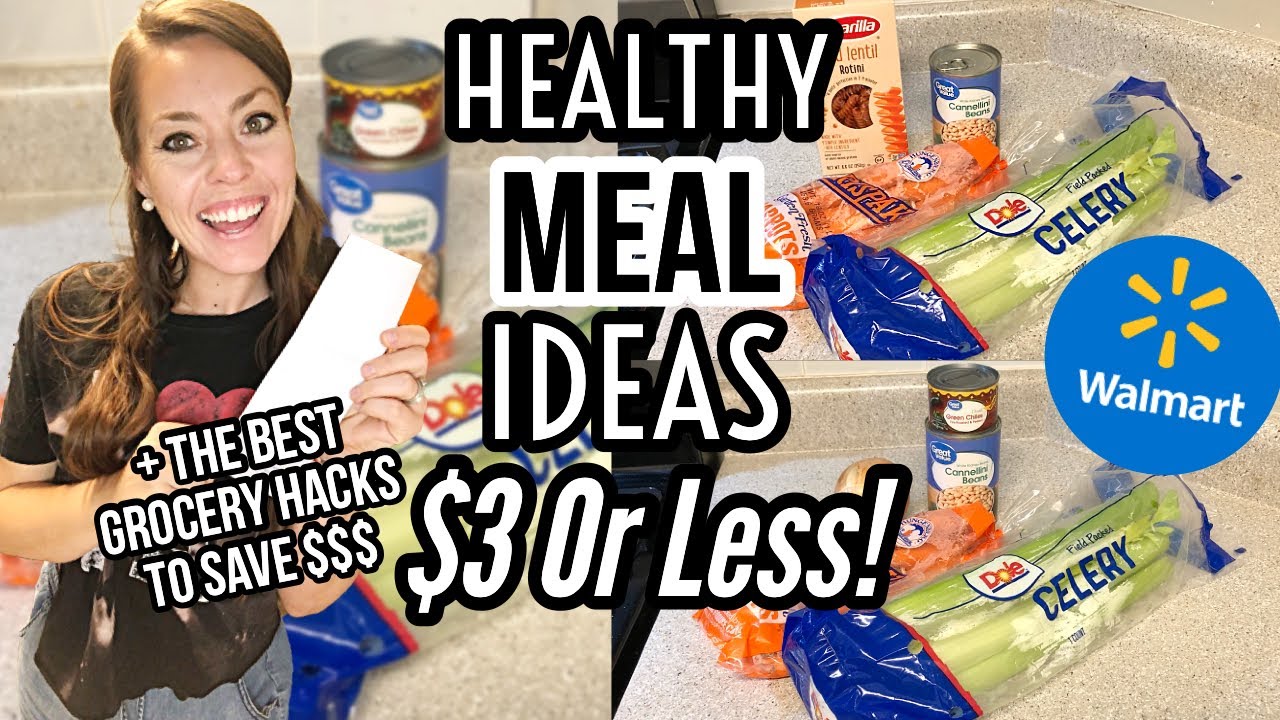 CHEAP HEALTHY MEAL IDEAS For $3 OR LESS + The Best Grocery Hacks To Save MONEY!