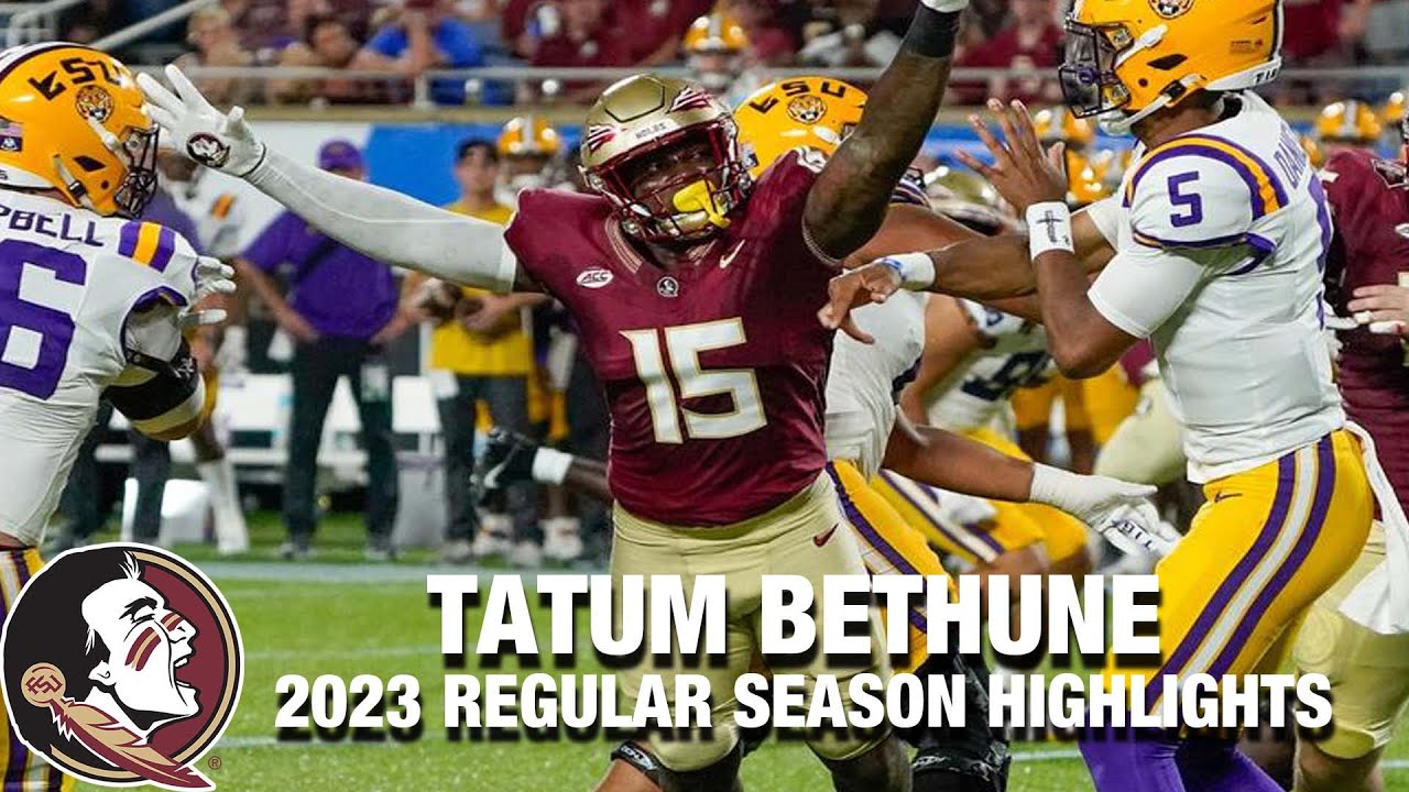 Tatum Bethune 2023 Regular Season Highlights | Florida State LB