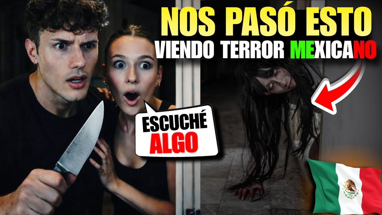 REACCIONAMOS a TERROR MEXICANO y ESCUCHAMOS RUIDOS en NUESTRA CASA 🇲🇽😱 *PASAMOS MUCHO MIEDO*