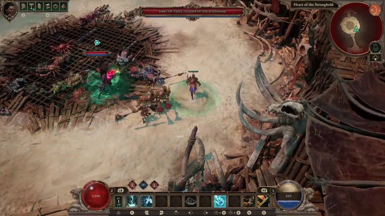 [Titan Quest 2] Lightning build VS King of Tides (Difficulty +5)