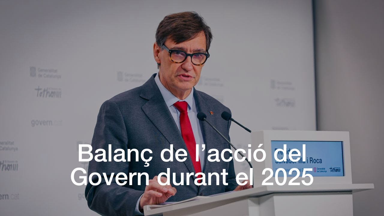 El president Illa fa balanç de l'any 2025