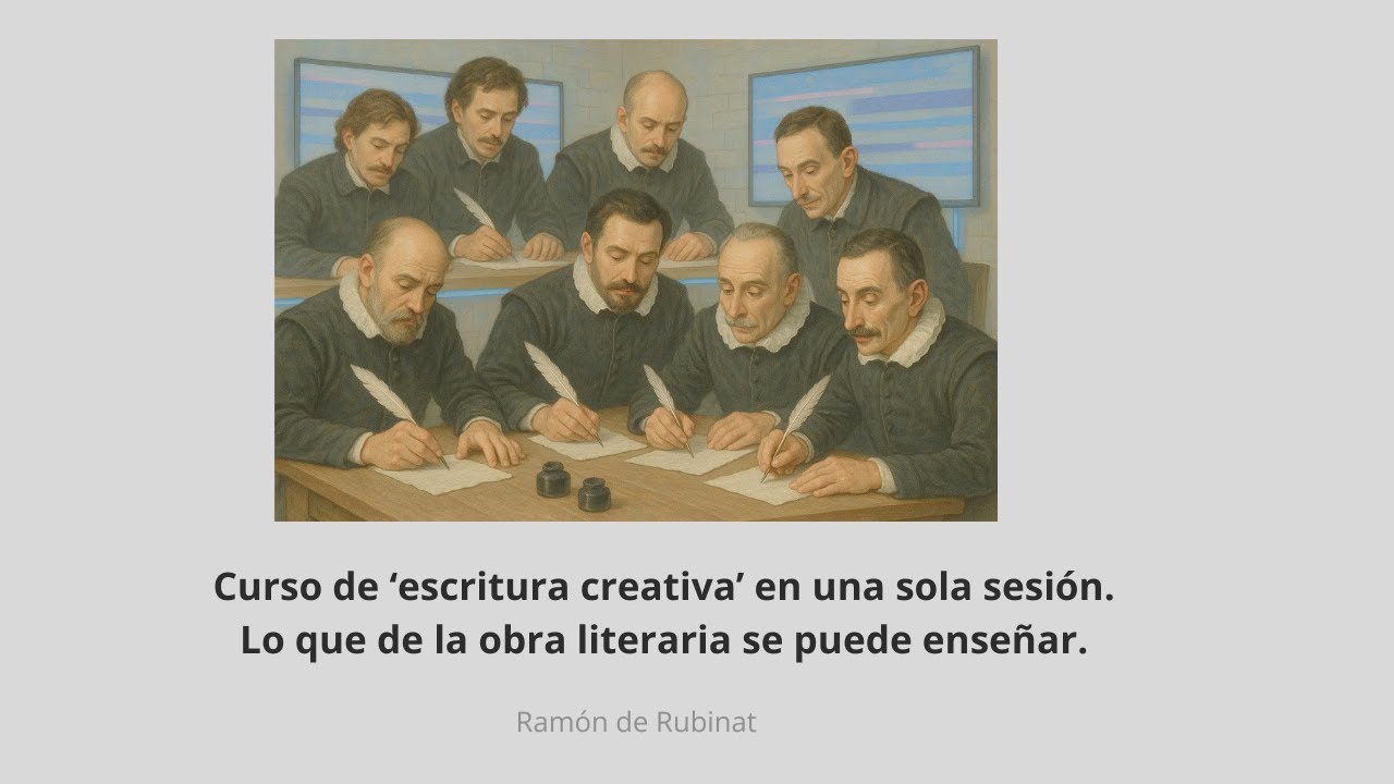 Curso de 'escritura creativa' en una sola sesi&oacute;n. Lo que de la obra literaria se puede ense&ntilde;ar.
