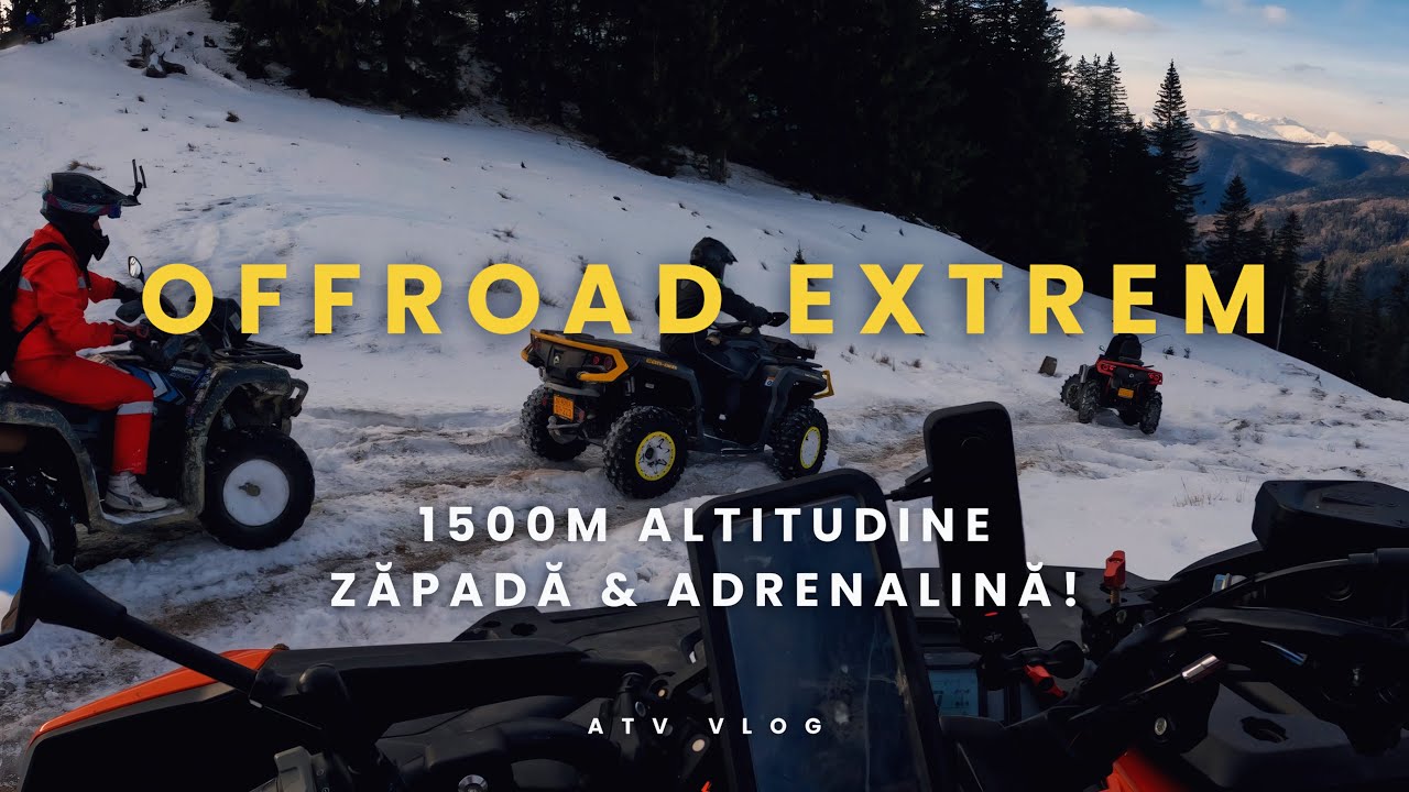 Plimbare cu ATV-urile pe munte transformată într-o Aventură Offroad Extremă