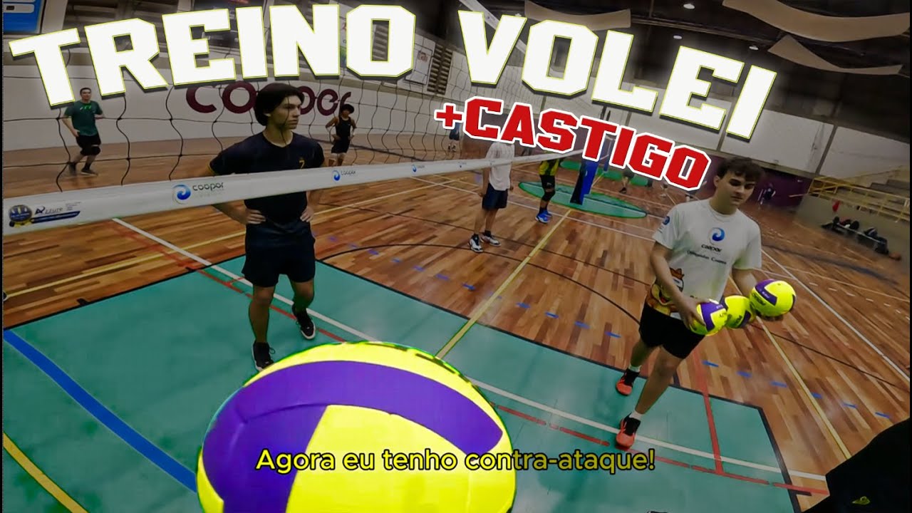 TREINO DE VÔLEI EM PRIMEIRA PESSOA - TIVEMOS QUE PAGAR CASTIGO NO FINAL... (FIT FIHS - COTIA SP)