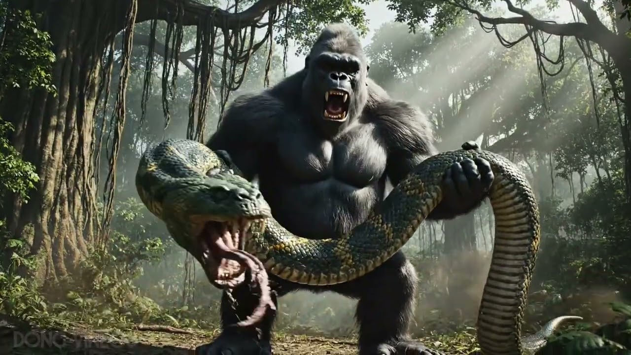 KING KONG vs TITAN ANACONDA | The 90-Meter Snake in the Jungle - The Deadliest Stranglehold!