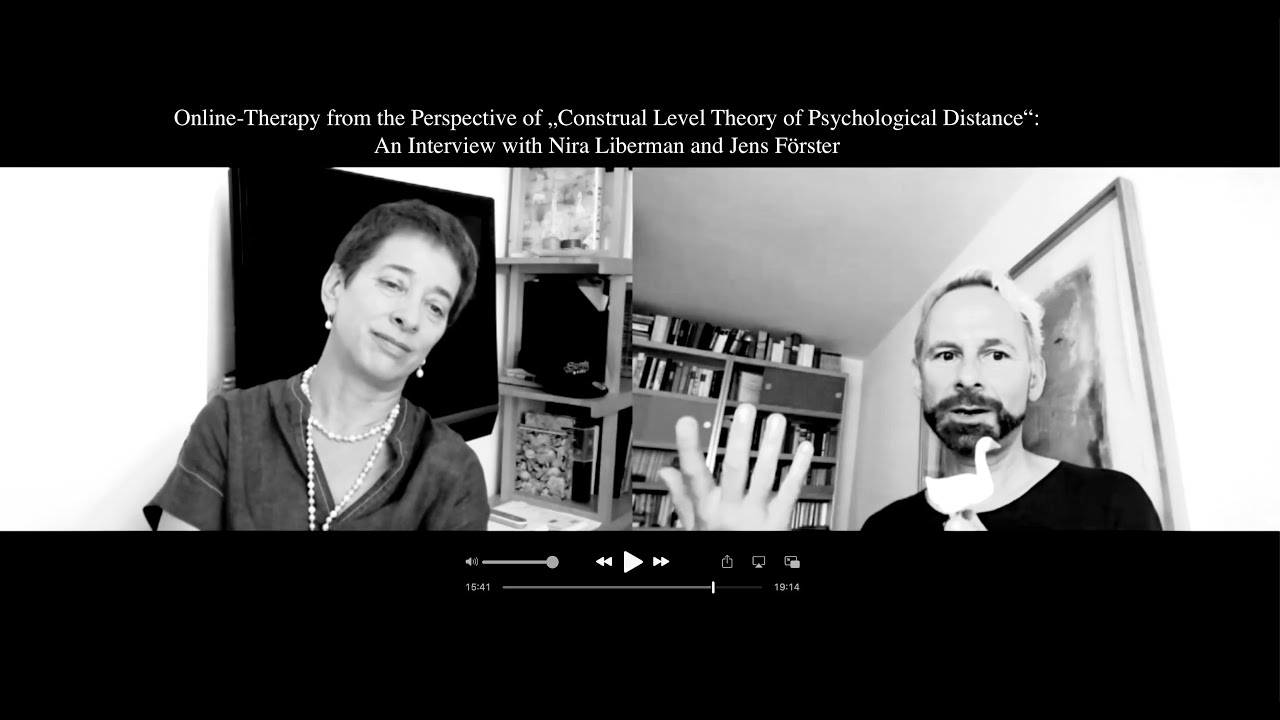 Systemisch relevant: V.1. Jens F&ouml;rster und Nira Liberman zur Psychologie der Online-Therapien.