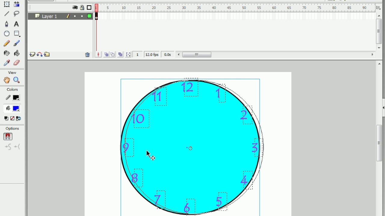 Analog Clock in Macromedia Flash
