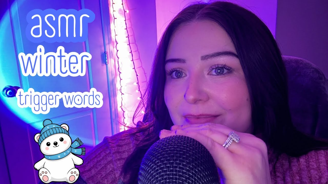 ASMR | Whispering WINTER Trigger Words ❄️🥶🌨️